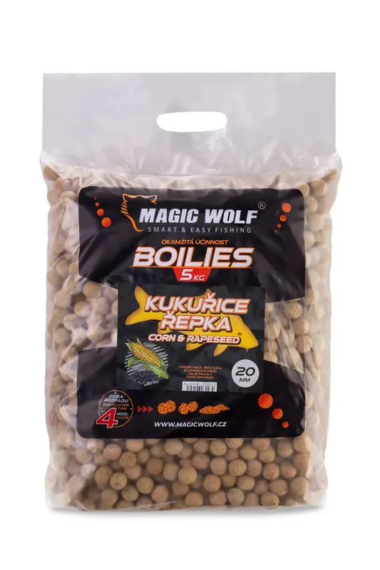 MAGIC WOLF BOILIES KUKUŘICE/ŘEPKA 5KG Nejlepší Cena