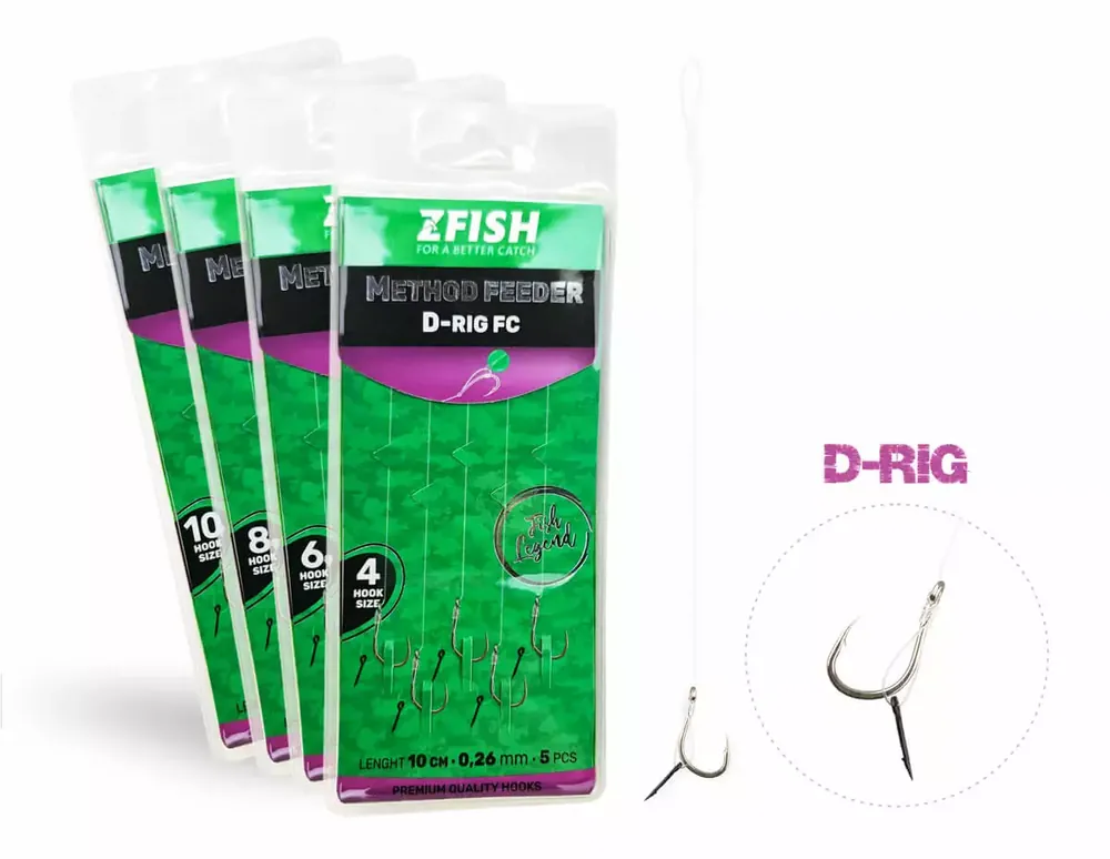 Expresní Doručení ZFISH Návazec Method Feeder D-RIG 5 ks