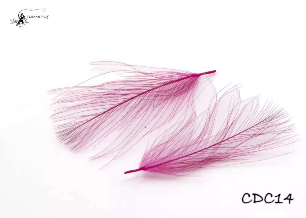 Speciální Cena TOMMI FLY CDC PEŘÍ - přírodní, magenta - bal. 20 ks