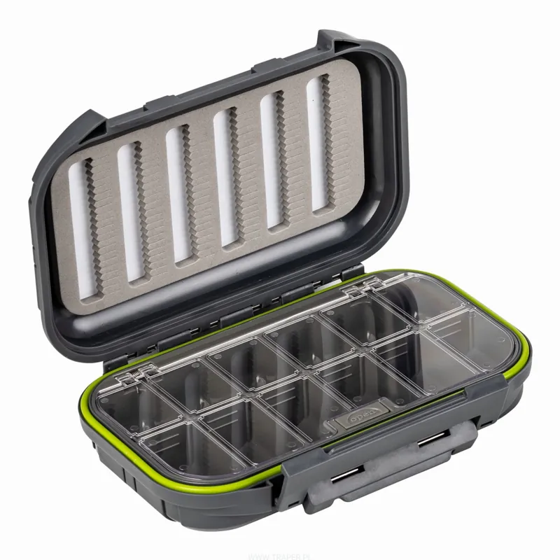 TRAPER Krabička na mušky waterproof box with compartments Aktuální