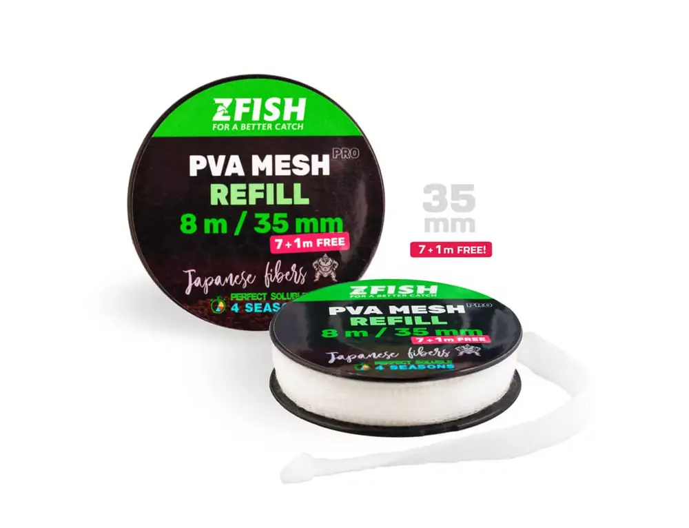 ZFISH Punčocha PVA PRO Refill 35 mm/7 + 1 m Zdarma! Must-Have