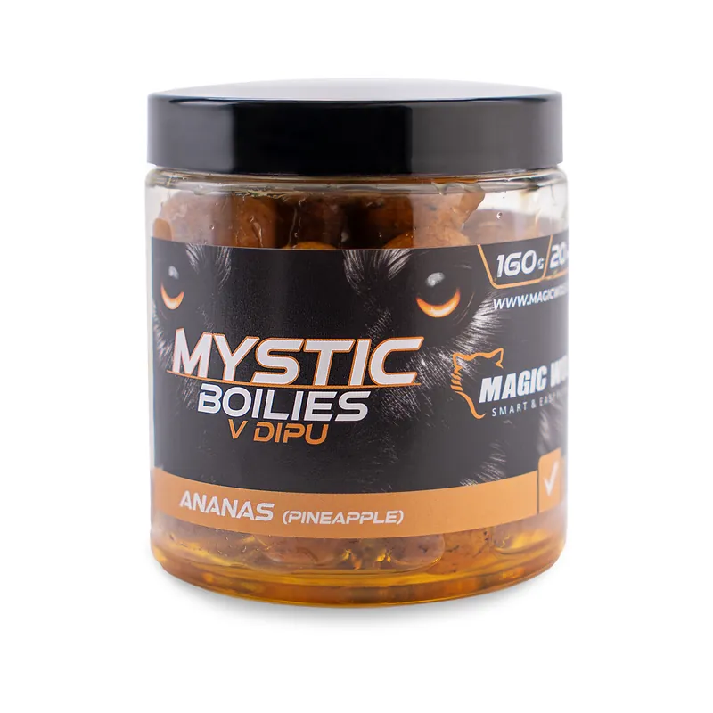 MAGIC WOLF Mystic Boilies v dipu 20mm ANANAS 160g Must-Have