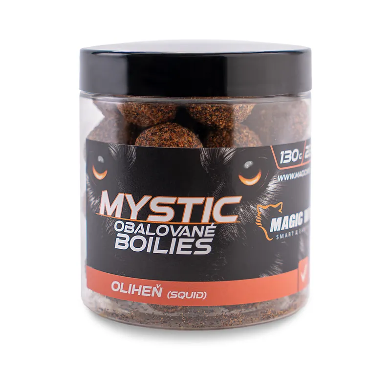 Ihned K Objednání MAGIC WOLF Boilies obalované Mystic 22mm OLIHEŇ 130g