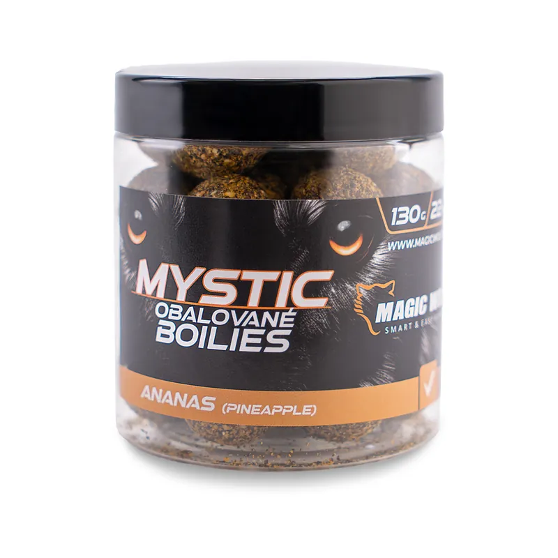 MAGIC WOLF Boilies obalované Mystic 22mm ANANAS 130g Speciální Cena