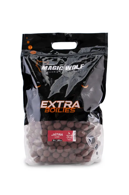 Ihned K Objednání MAGIC WOLF - EXTRA Boilies 20mm JÁTRA 3kg