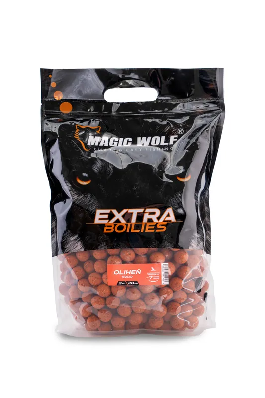 MAGIC WOLF - EXTRA Boilies 20mm OLIHEŇ 3kg Jen Po Omezenou Doba