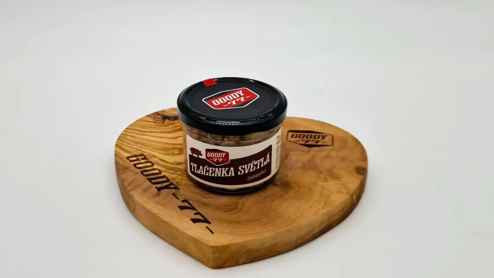 GOODY 77 s.r.o. GOODY 77 - Zabíjačkové speciality Tlačenka světlá 170g Tovární Cena