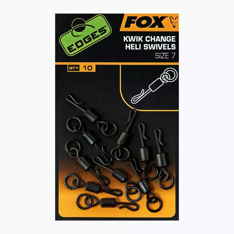 Novinka Fox Obratlík Edges Kwik Change Heli Swivels Size 7