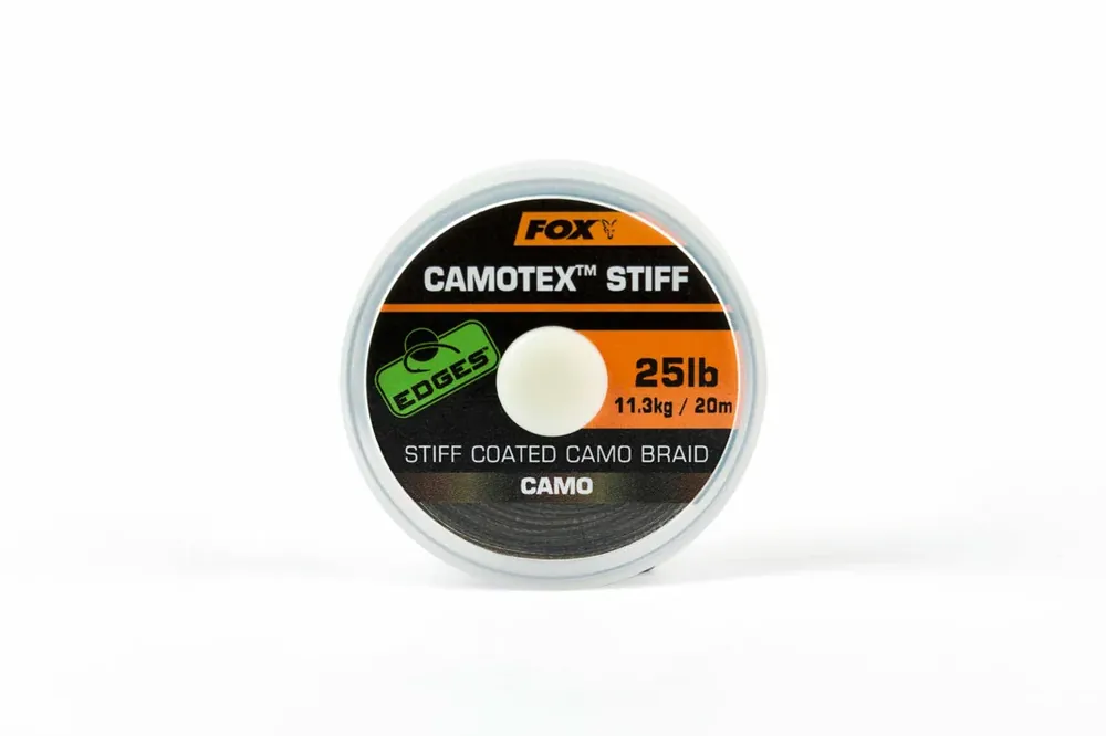 Fox Návazcová Šňůrka Edges Camotex Stiff 20 m Speciální Cena