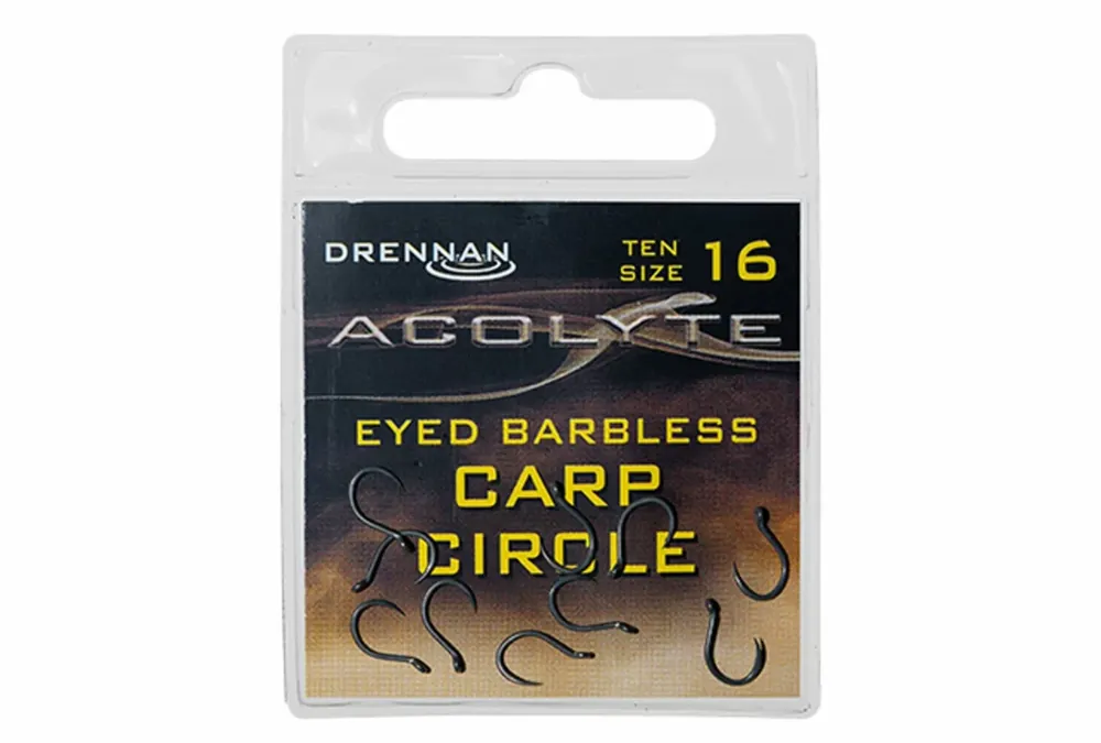 Cenová Bomba Drennan háčky Acolyte Carp Circle Barbless vel.16