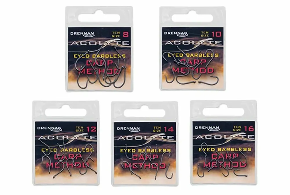 Přímo Od Výrobce Drennan háčky Acolyte Carp Method Barbless