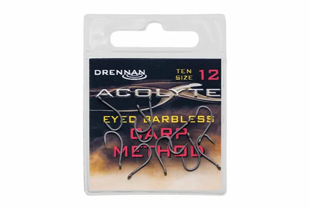 Speciální Cena Drennan háčky Acolyte Carp Method Barbless vel.12