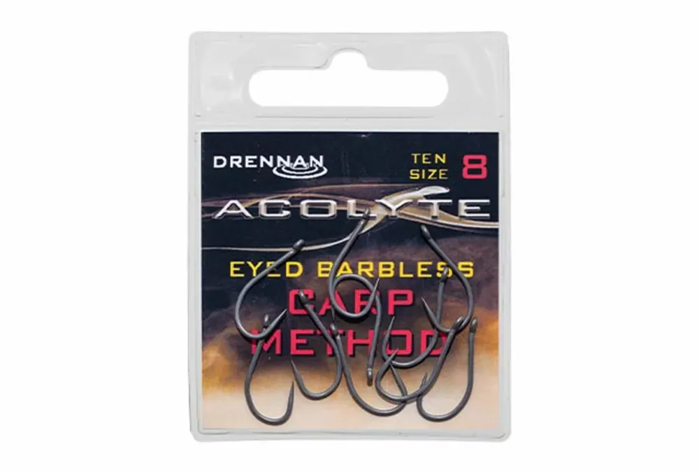 Cenová Bomba Drennan háčky Acolyte Carp Method Barbless vel.8