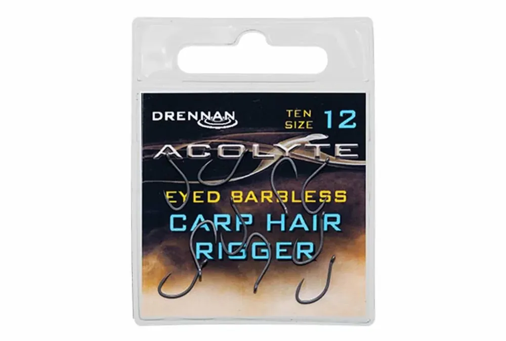 Hit Sezóny Drennan háčky Acolyte Carp Hair Rigger Barbless vel.12