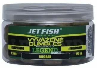 Hit Sezóny JET FISH Legend Range Vyvážené boosterované Dumbles BANÁN / CHILLI 200ml -12mm
