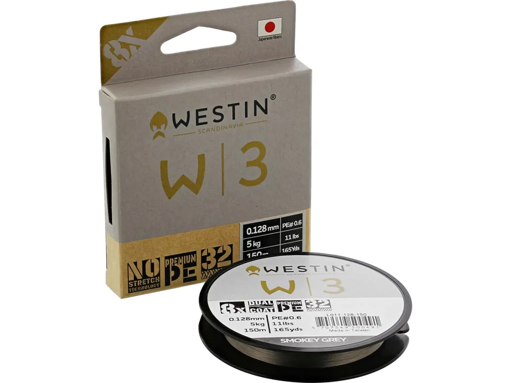 Finální Výprodej Westin šňůra W3 Smokey grey 1m VÝPRODEJ