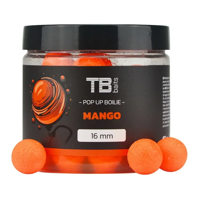 TB Baits Plovoucí Boilie Pop-Up Mango + NHDC 65 g Speciální Cena