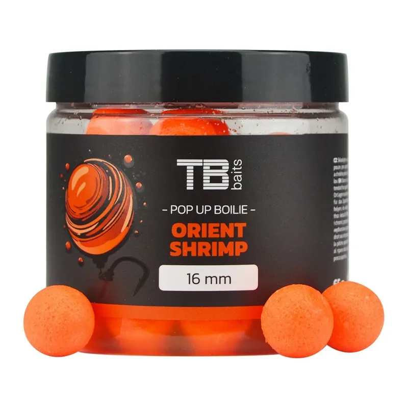 TB Baits Plovoucí Boilie Pop-Up Orient Shrimp + NHDC 65 g Sezónní Sleva