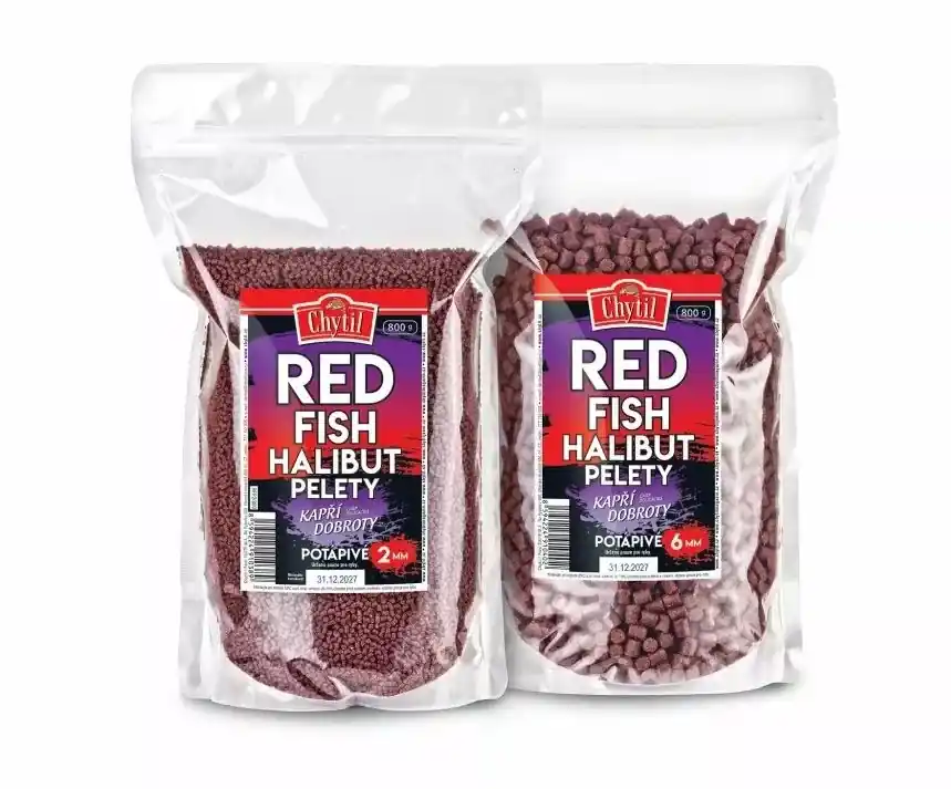 CHYTIL Red Fish Halibut pelety 800g Víkendová Akce