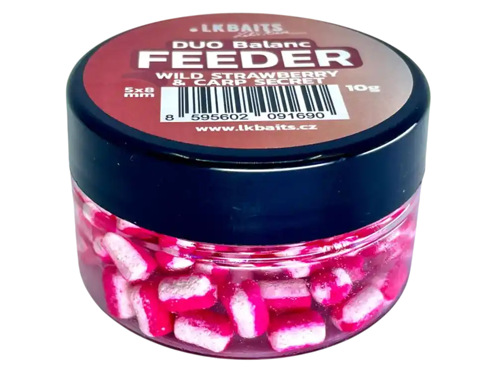 Aktuální LK Baits Balanc Duo Feeder Wild Strawberry & Carp Secret, 5x8mm,10g
