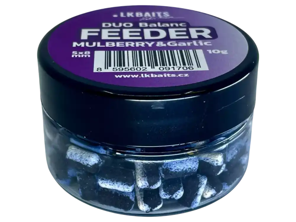 LK Baits Balanc Duo Feeder Mulberry & Garlic, 5x8mm,10g Expresní Doručení