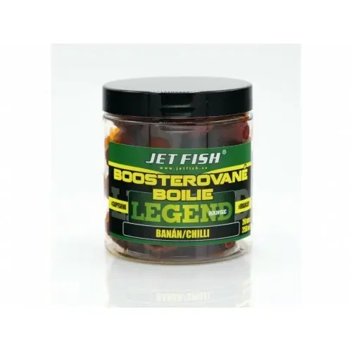 JET FISH Boosterované boilie Legend Range Banán / Chilli 250ml Pouze Dnes