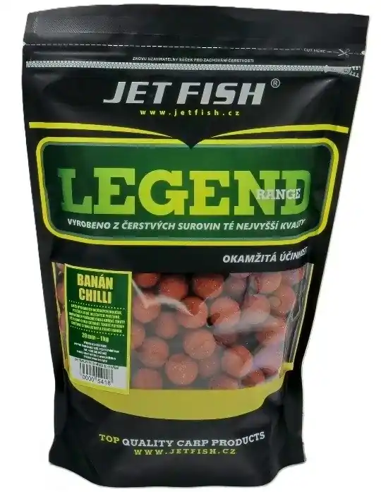 JET FISH Boilie Legend Range Banán / Chilli Levný