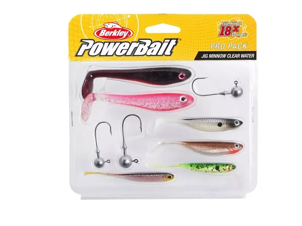 Berkley Sada gumových nástrah a jigových hlaviček Pro Pack Jig Minnow Clear Water VÝPRODEJ Objednat Nyní