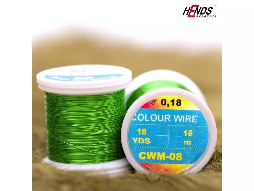 HENDS Drátek COLOUR WIRE - ZELENÁ 0,18mm Vysoce Kvalitní