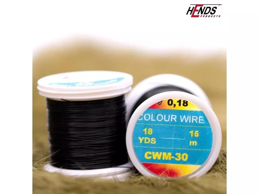 HENDS Drátek COLOUR WIRE - ČERNÁ 0,18mm Víkendová Akce