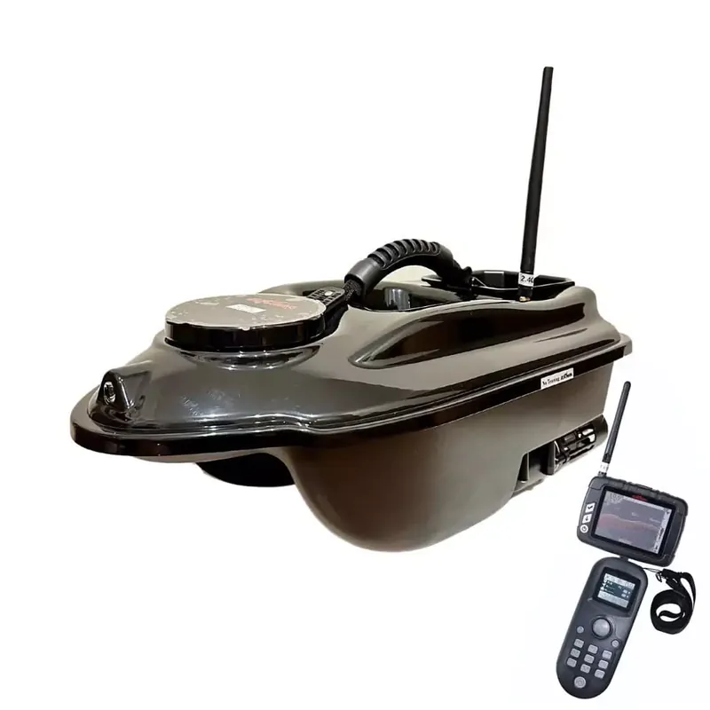 Vrácení Zdarma BOATMAN Zavážecí lodička ACTOR PRO s GPS, ECHOLOTEM a výklopníkem 10Ah baterie- Černá