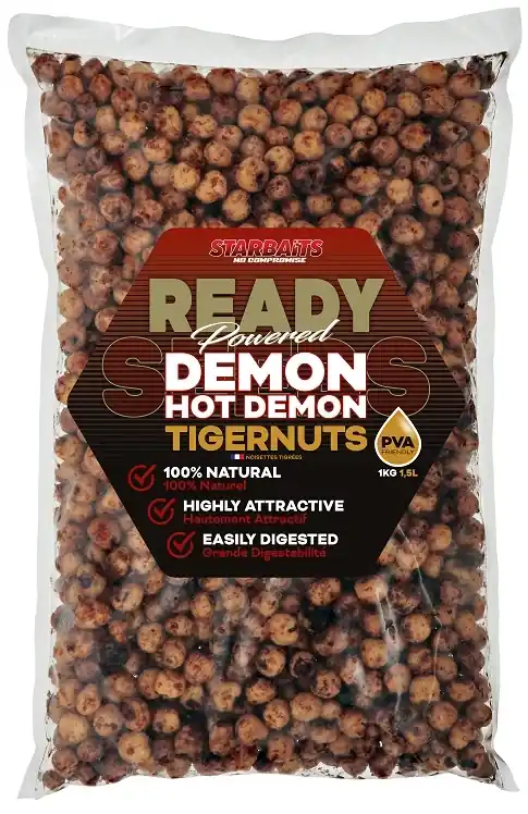 Ověřený STARBAITS Tygří ořech Ready Seeds Hot Demon 1kg
