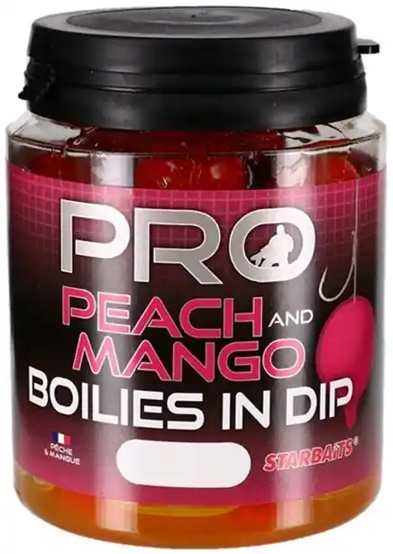 Nejprodávanější STARBAITS Boilies In Dip Pro Peach Mango 150g