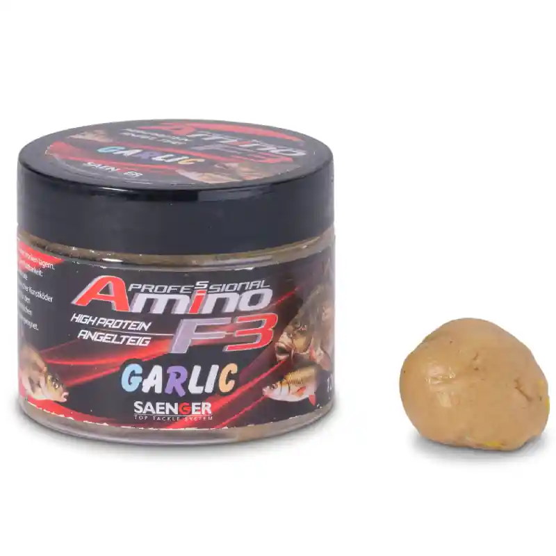 Saenger rybářské těsto Amino F-3 příchuť Česnek 120g Jen Po Omezenou Doba