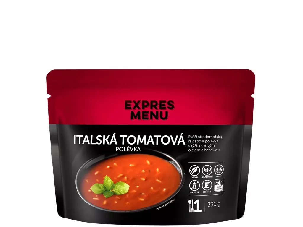 Autentický EXPRES MENU Italská tomatová polévka - 1 porce