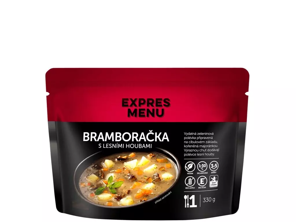 Časově Omezené EXPRES MENU Bramboračka s lesními houbami - 1 porce