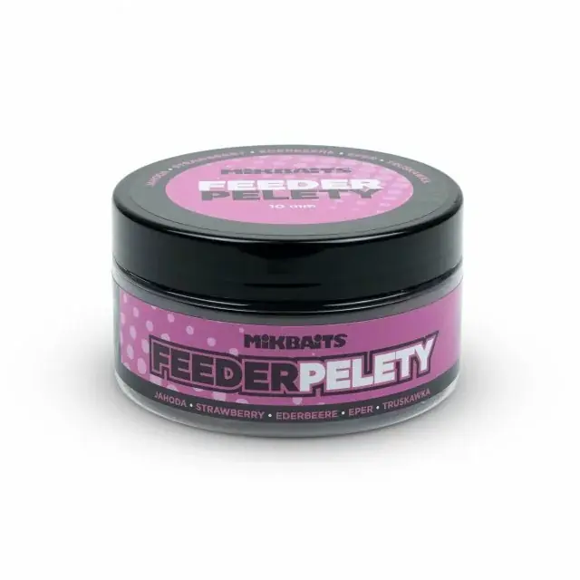 Sleva MIKBAITS Feeder pelety 100ml - Jahoda 10mm