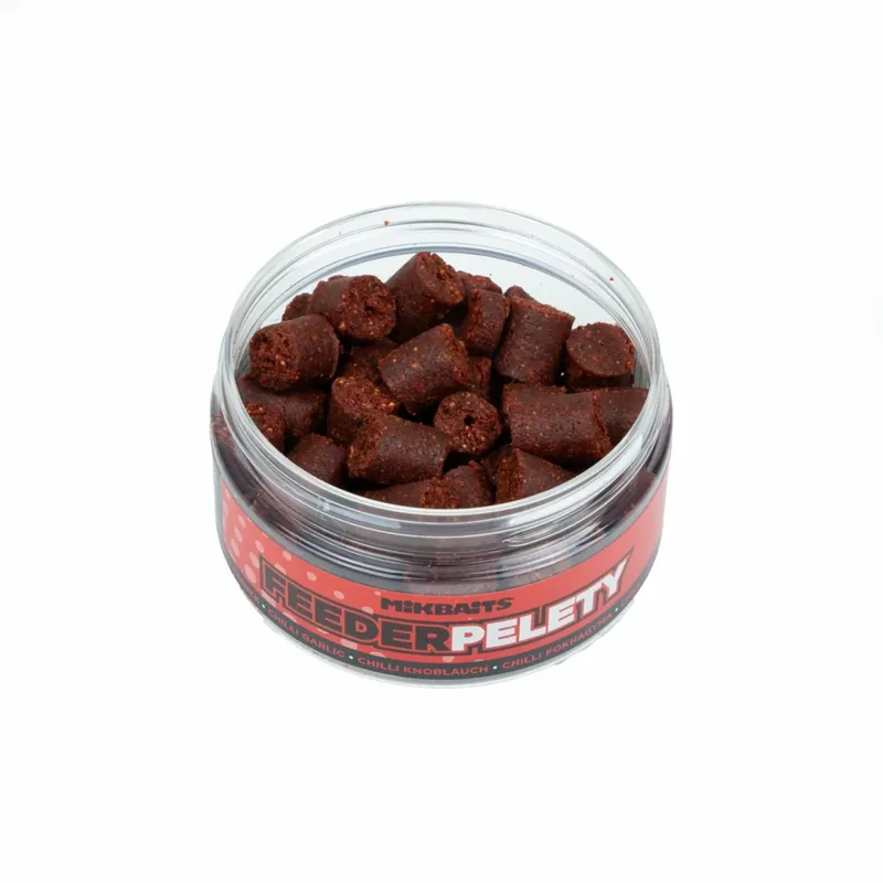 Nakupujte Hned MIKBAITS Feeder pelety 100ml - Chilli Česnek 10mm
