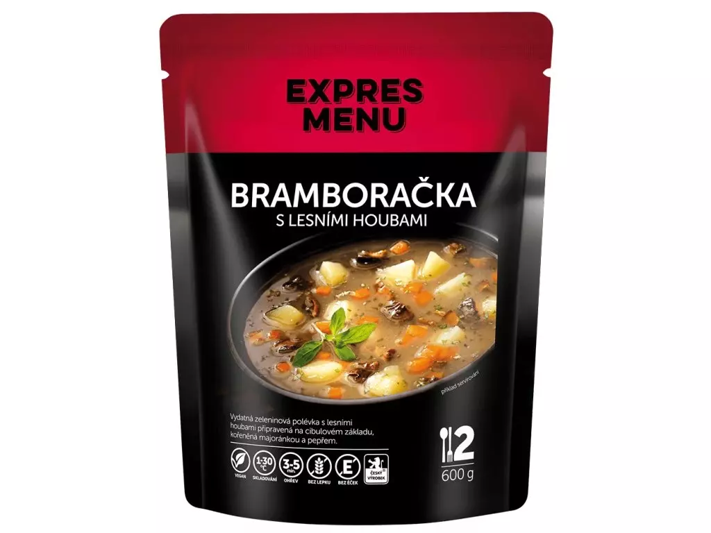 EXPRES MENU Bramboračka s lesními houbami - 2 porce Must-Have
