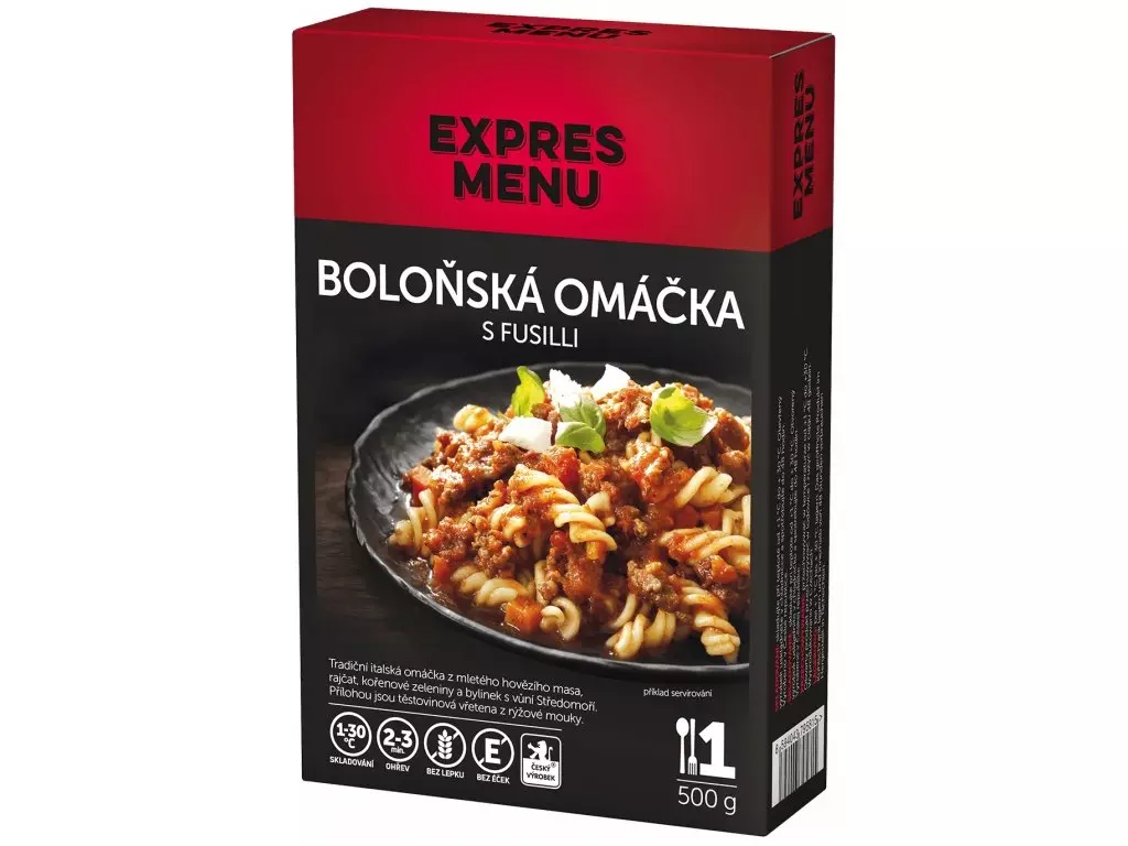 EXPRES MENU KM Boloňská omáčka s fusilli - 1 porce Nízká Cena