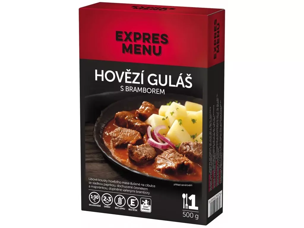EXPRES MENU KM Hovězí guláš s bramborem- 1 porce Výhodná Nabídka