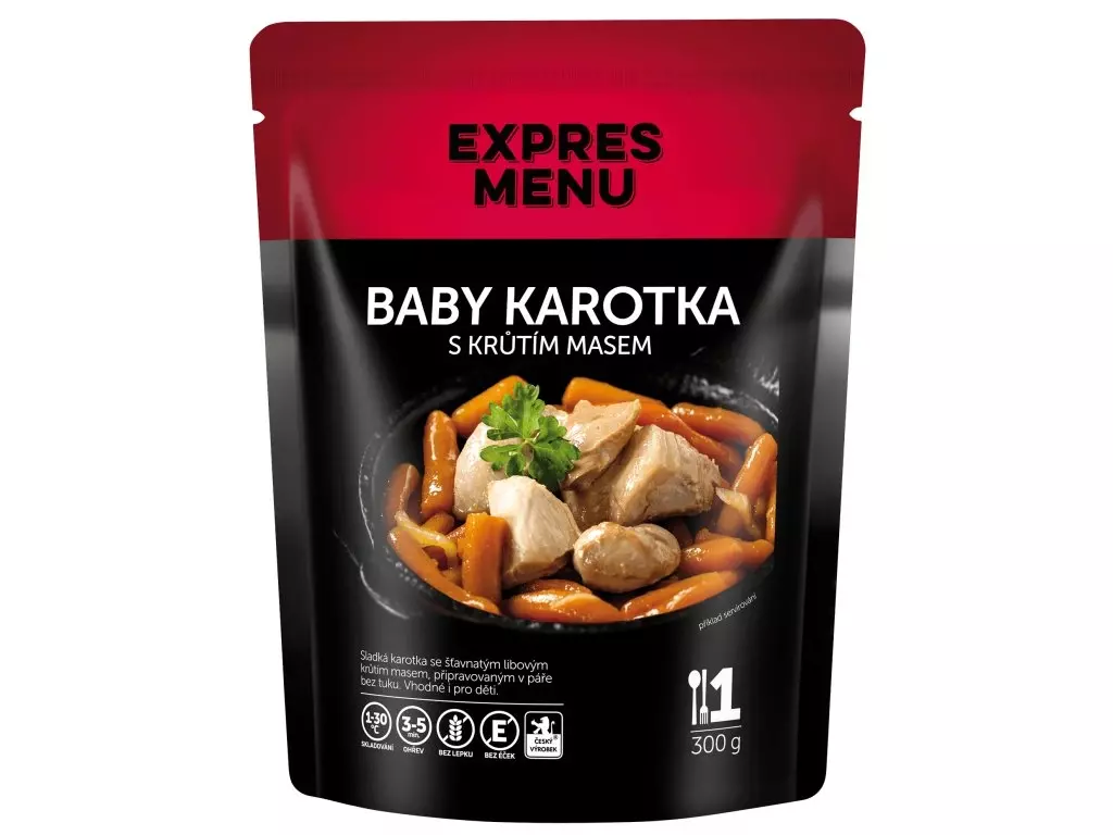 EXPRES MENU Baby karotka s krůtím masem - 1 porce Nejlepší Cena