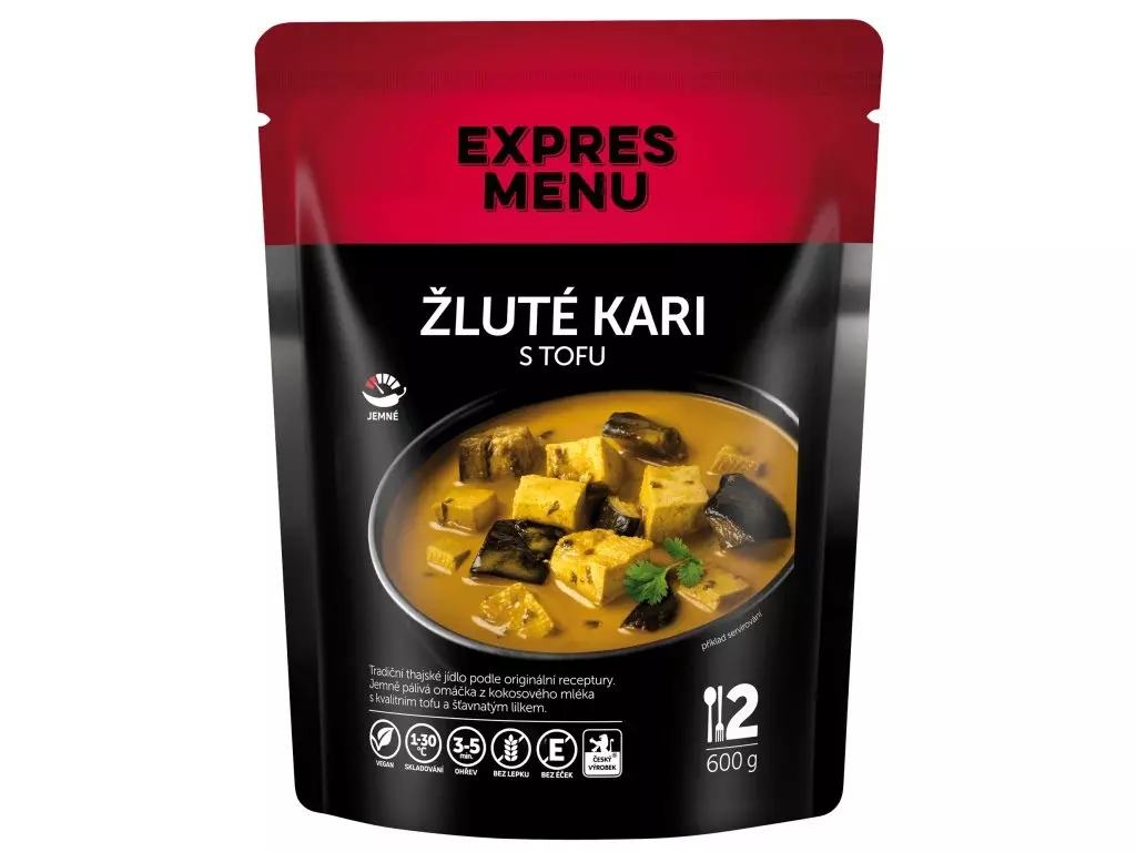 Levný EXPRES MENU Žluté kari s tofu - 2 porce