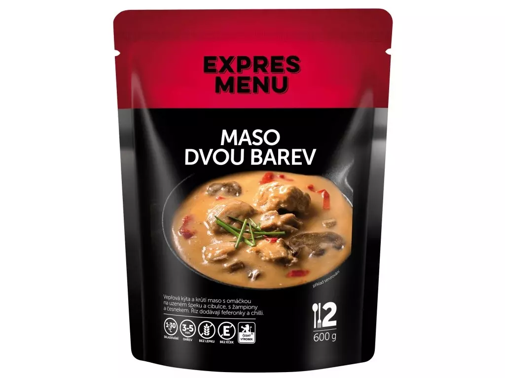 EXPRES MENU Maso dvou barev - 2 porce Dokud Zásoby Vydrží