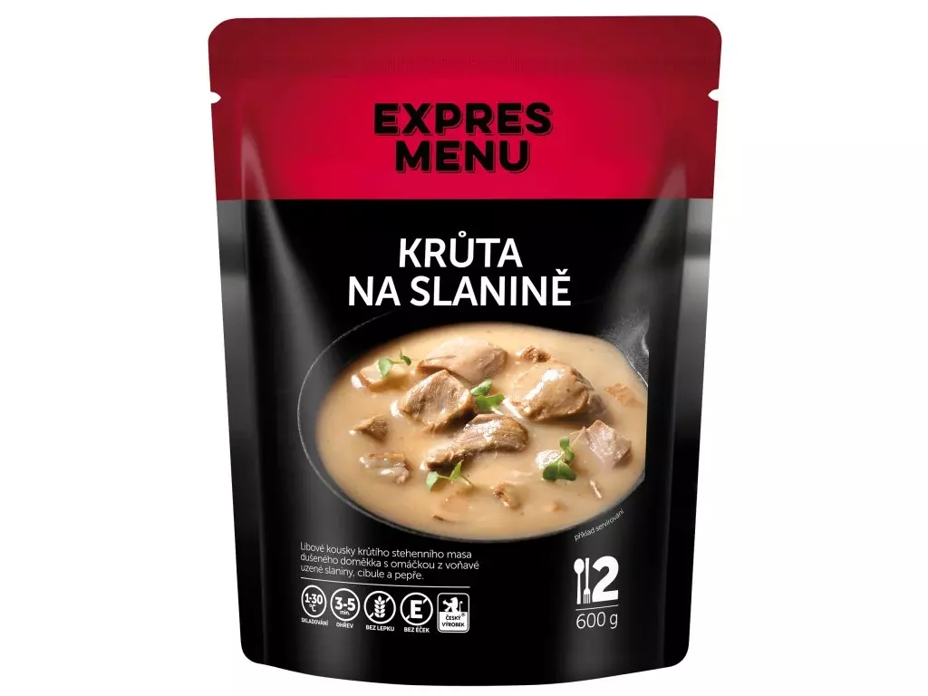 Zlevněný EXPRES MENU Krůta na slanině - 2 porce