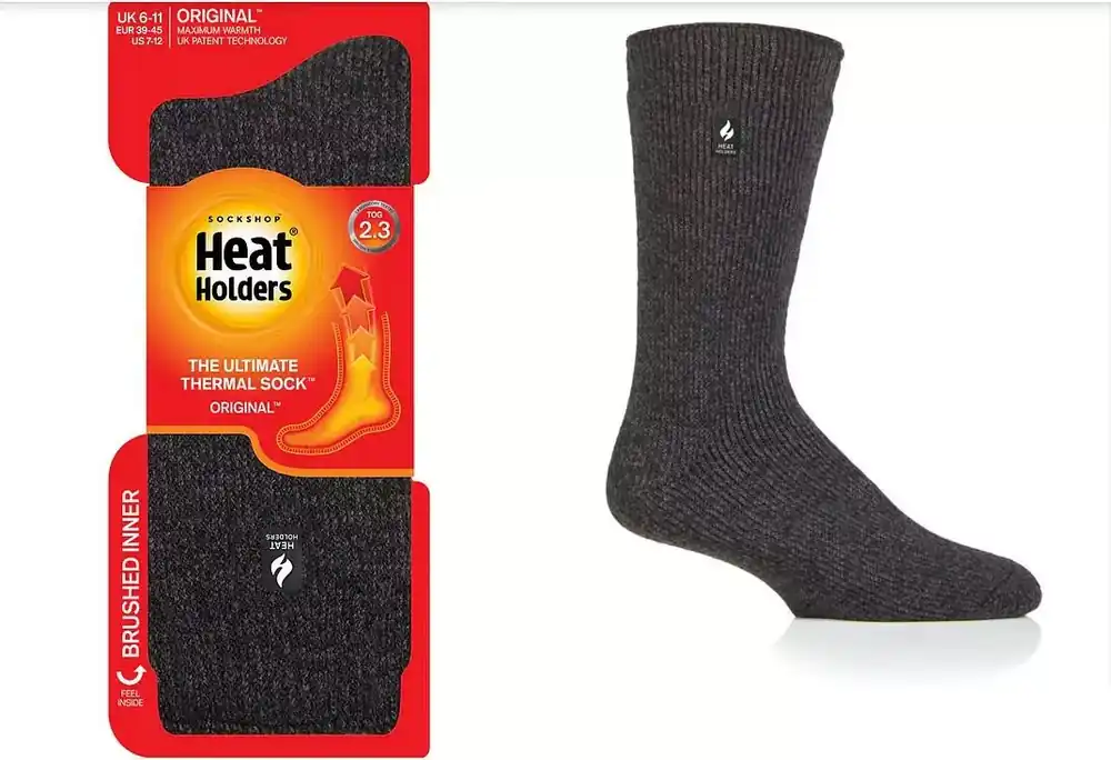 HEAT HOLDERS Termo izolační ponožky VEL.39-46 ANTRACIT Originální