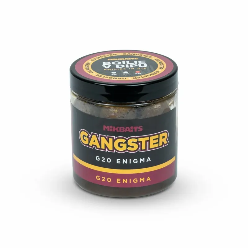 MIKBAITS Gangster boilie v dipu 250ml - G20 Enigma 24mm Značkový