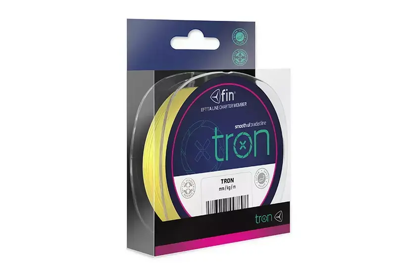 Aktuální DELPHIN fin TRON fluo žlutá / 130m VÝPRODEJ
