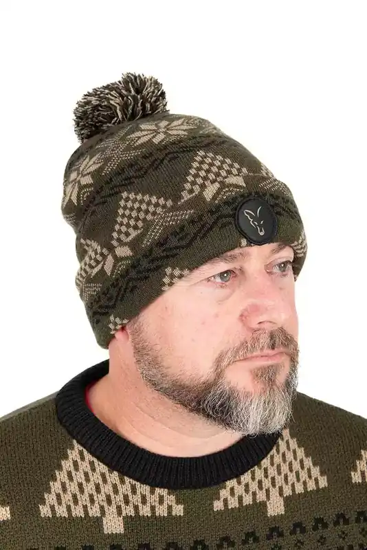 Fox čepice Festive Bobble Hat Značkový