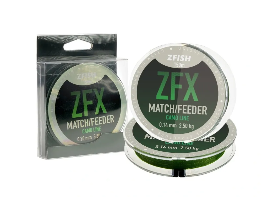 ZFISH vlasec ZFX Match/Feeder CamoLine 150m Sleva